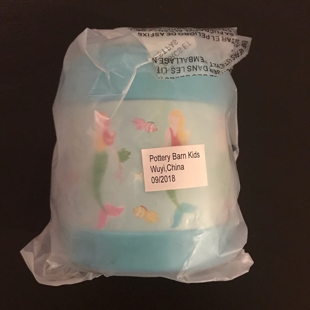 New Pottery Barn Kids Aqua Mermaid Food Thermos